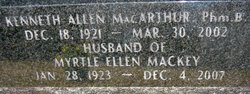  Myrtle Ellen <I>Mackey</I> MacArthur