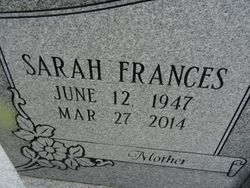  Sarah Frances <I>Brown</I> Gallander