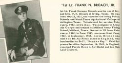 1Lt Frank Norman Broach Jr.