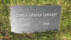  Georgia Greenfield <I>Graham</I> Sargeant