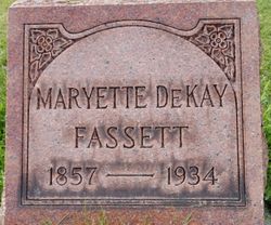  Maryette <I>Dekay</I> Fassett