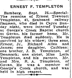 Ernest Prescott Templeton (1888-1930)