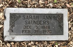  Sarah Ann Saunders