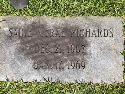  Sadie <I>McRae</I> Richards