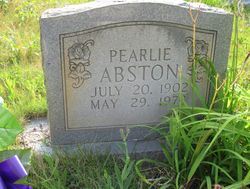  Pearlie <I>Price</I> Abston