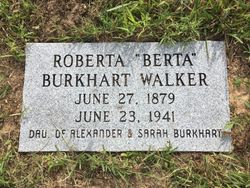  Roberta “Berta” <I>Burkhart</I> Walker