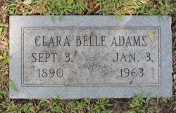  Clara Belle Adams