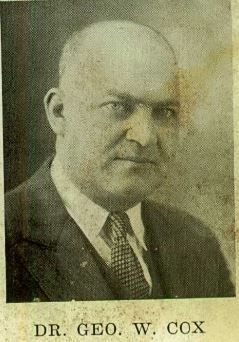 Dr George W Cox (1891-1949) - Find a Grave Memorial