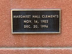  Margaret <I>Hall</I> Clements