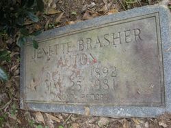  Jenette W. <I>Brasher</I> Acton
