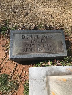Donnie Fleming Talley (1907-1939)