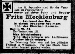  Fritz Max Mecklenburg