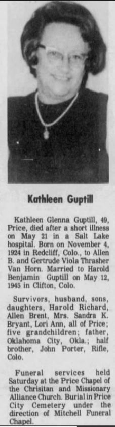  Kathleen Glenna <I>Van Horn</I> Guptill