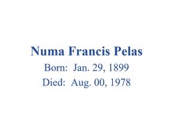  Numa Francis Pelas