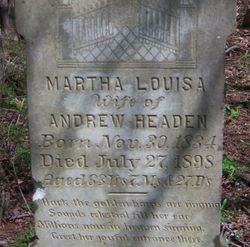  Martha Louisa <I>Headen</I> Headen