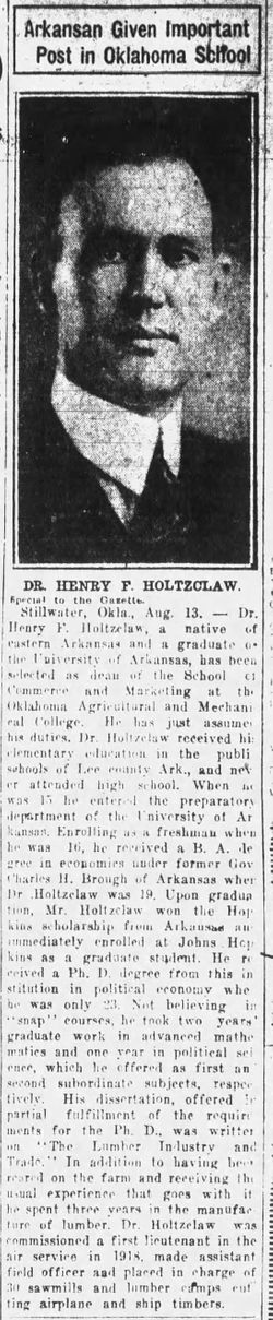 Dr Henry Fuller Holtzclaw Sr.