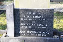  Emma Johanna <I>Helmink</I> Rensink