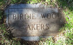  Birdie <I>Wood</I> Akers