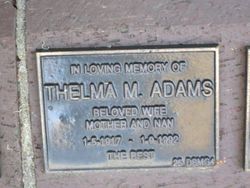  Thelma Marie <I>Beard</I> Adams
