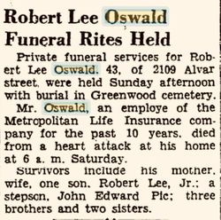 Robert Edward Lee Oswald Sr. (1896-1939) - Find a Grave Memorial