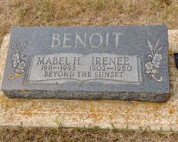  Mabel Harriet <I>McKenzie</I> Benoit