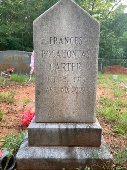  Frances Pocahontas Carter