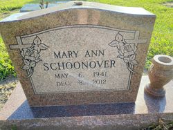  Mary Ann <I>Bruce</I> Schoonover