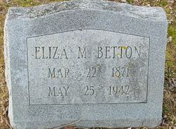 Eliza M Betton