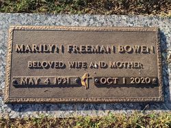  Marilyn <I>Freeman</I> Bowen