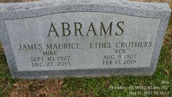  Ethel “Eck” <I>Crothers</I> Abrams
