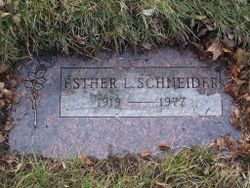  Esther <I>Leisle</I> Schneider