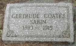  Gertrude Olive <I>Coates</I> Sabin