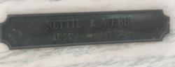  Nettie Louise <I>Howard</I> Webb