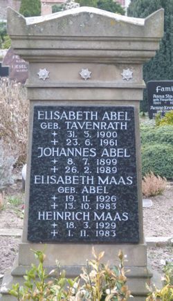  Elisabeth <I>Tavenrath</I> Abel