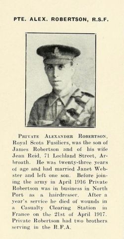 Pvt Alexander Robertson