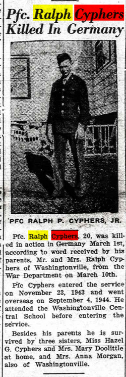 PFC Ralph Phillip Cyphers Jr.