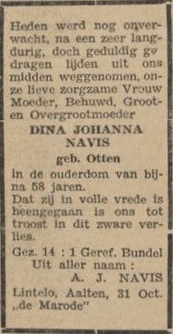 Dina Johanna <I>Otten</I> Navis