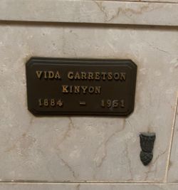  Vida <I>Garretson</I> Kinyon