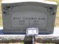  Mary <I>Goodwin</I> Babb