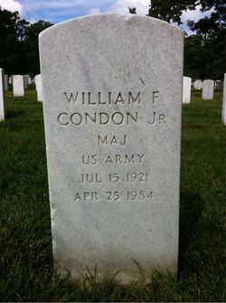 Maj William F Condon Jr.