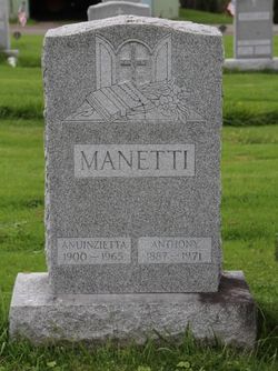 Anuinzietta “Nancy” Fritzie Manetti (1900-1965) - Find a Grave Memorial