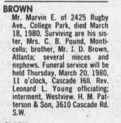 Marvin E. Brown (1907-1980) - Find a Grave Memorial